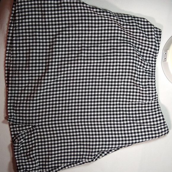 Hollister XS girls side-zip skirt * black & white checkers - Picture 5 of 10